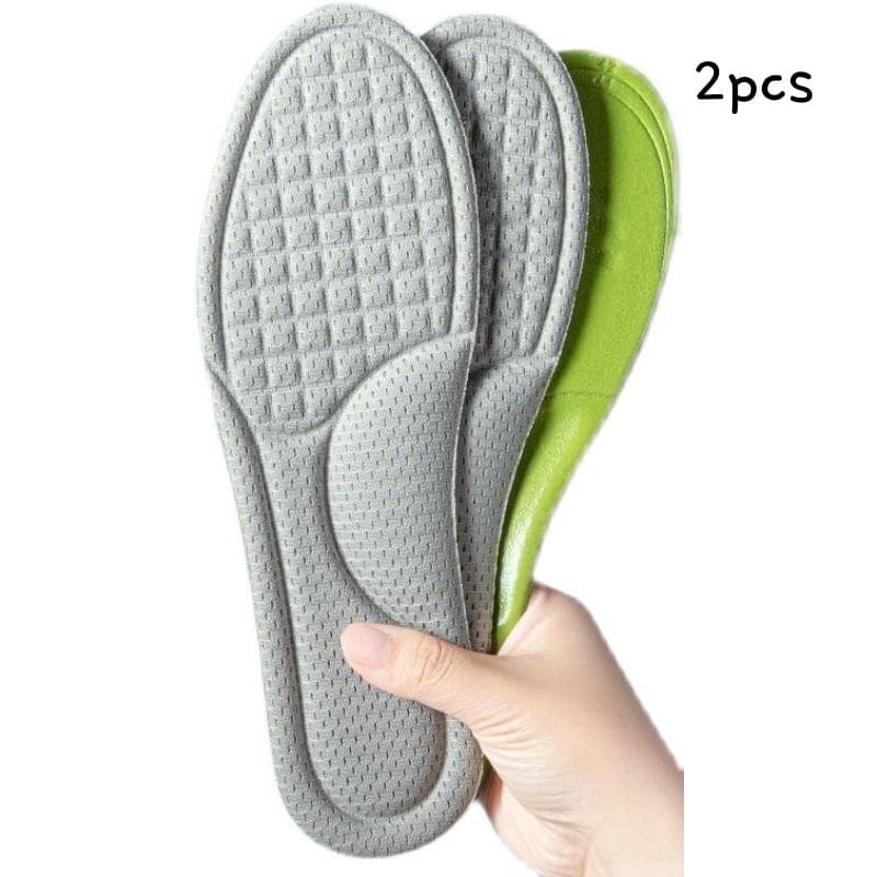 2/12pcs Unisex Memory Foam Orthopedic Insoles Deodorizing Insole Shoes Sports Absorbs Sweat Soft Antibacterial Shoe Accessories 37-38