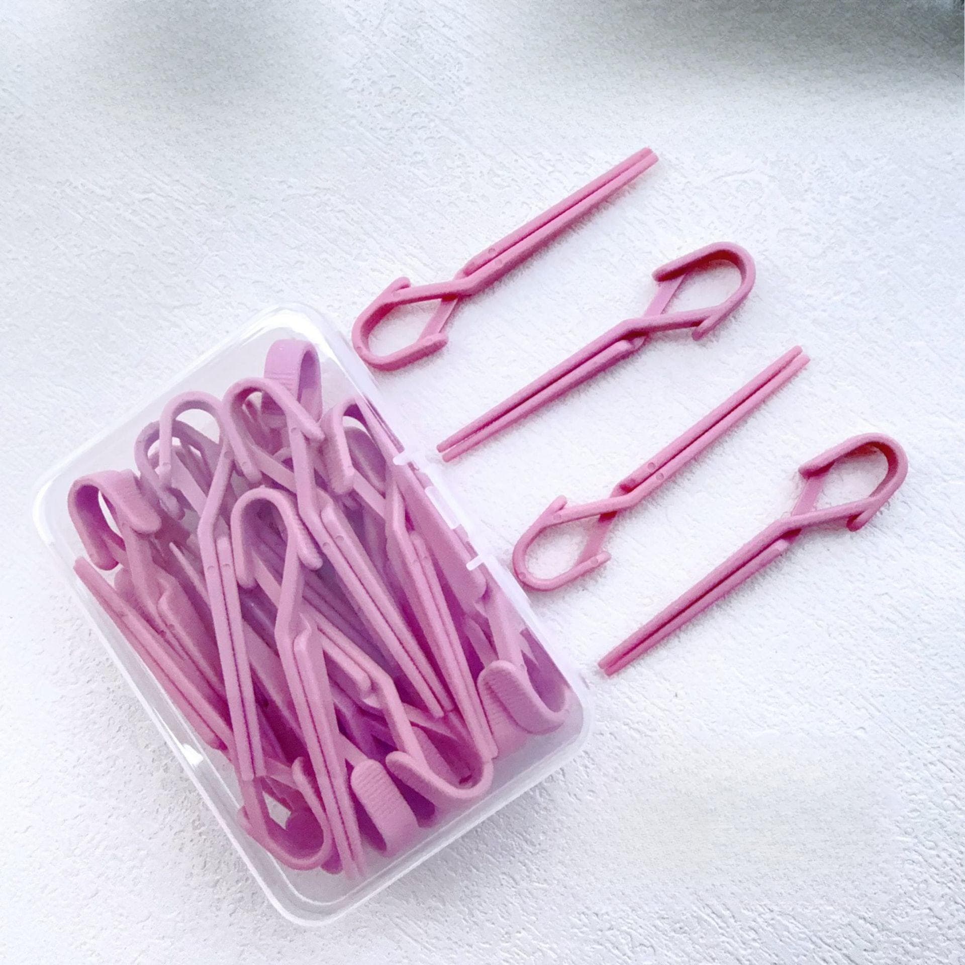 20pcs Nail Dye Leak Proof Protective Clip, Nail Trimming Special Protective Clip, Polishing Spill Proof Tool 20Pcs pink