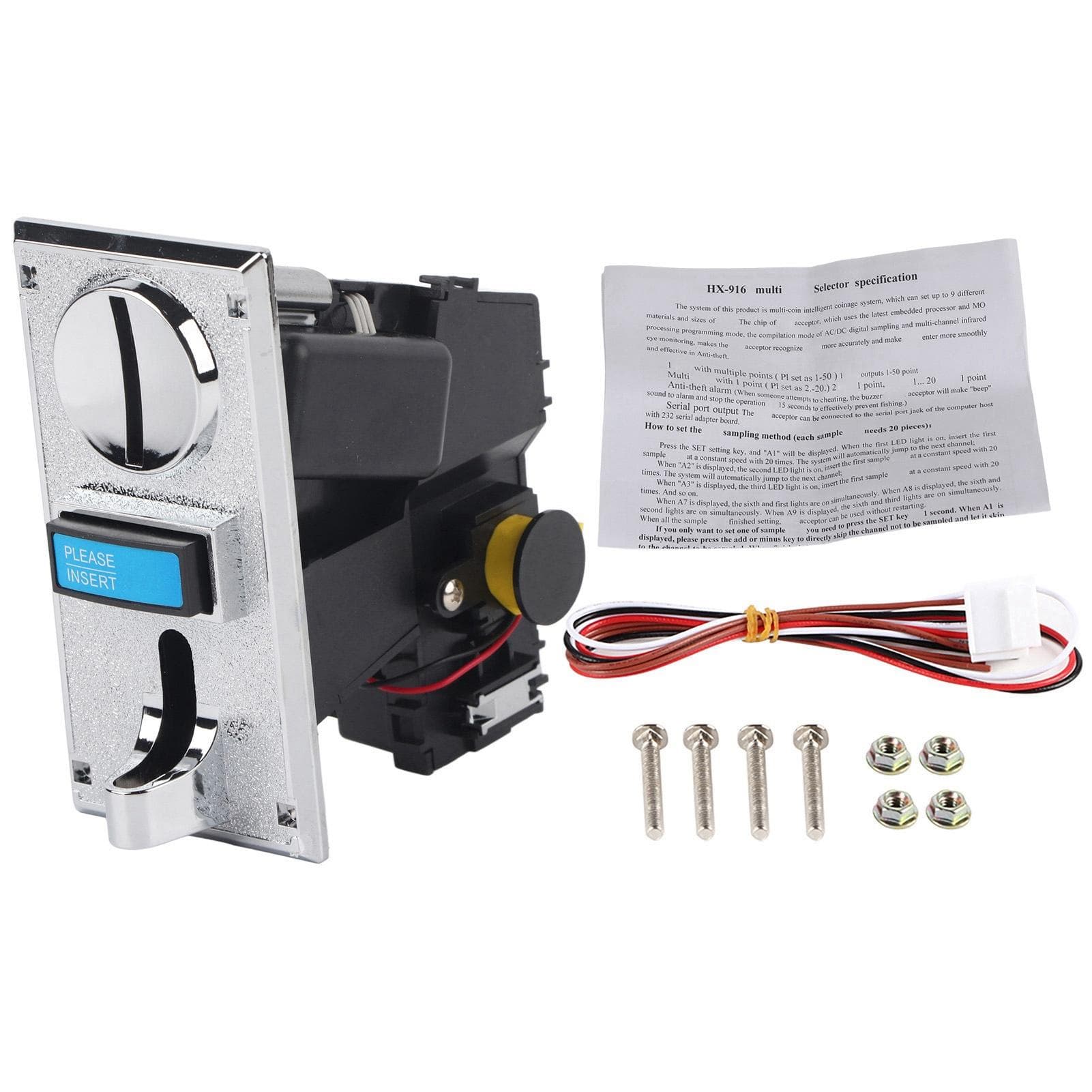 Multi Coin Acceptor Selector Slot for Game Mechanism Vending Machine