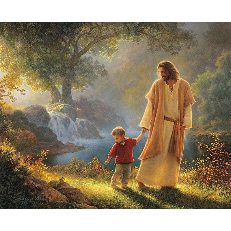 Diamond Painting Embroidery Jesus and Baby Handmade Religion Mosaic Cross Stitch Kits Home Decor 30x30CM