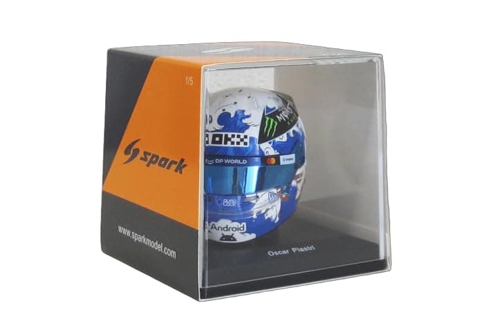 Spark 1/5 Scale Helmet McLaren F1 Team O. Piastri 2025 Japanese Grand Prix Complete Model with Sponsor Logos
