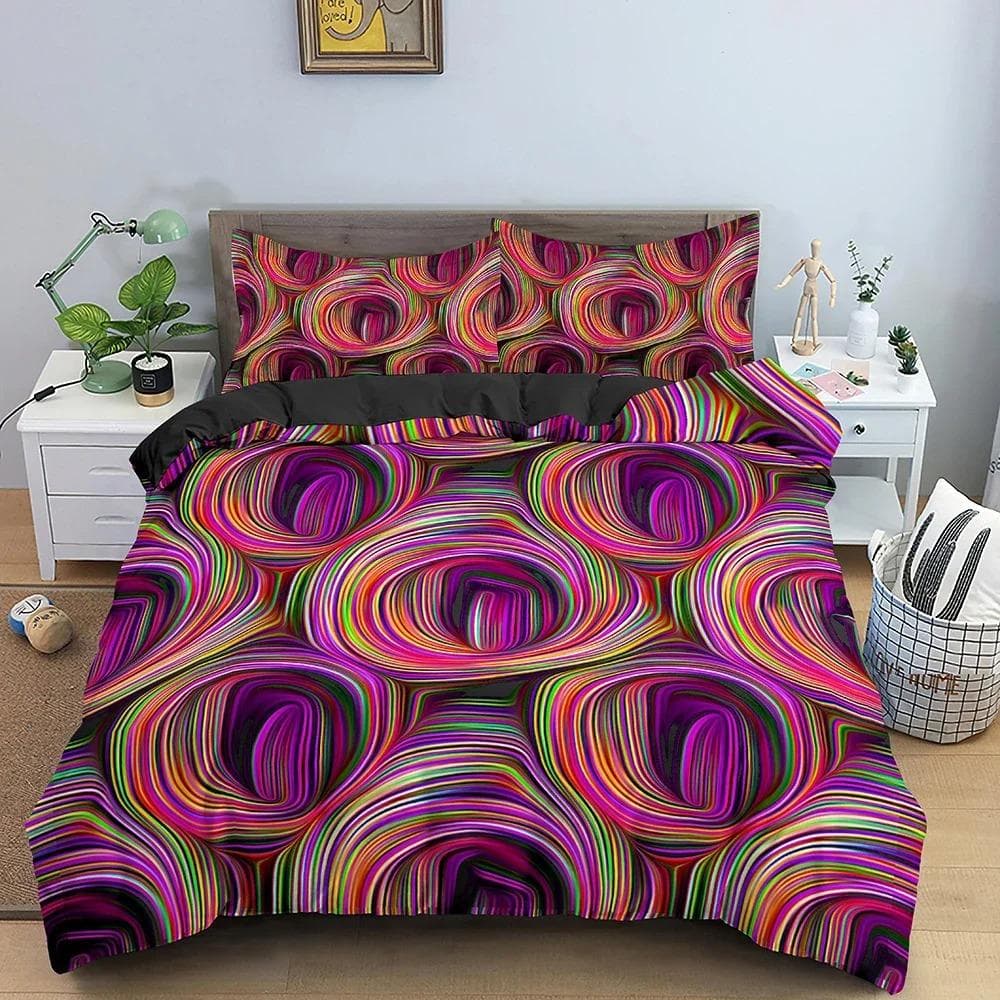 Abstract Duvet Cover 3D Pattern Printed Bedding Set Double Twin Queen King Size Quilt Cover With Pillowcase For Bedroom 70x133cm 2pcs
