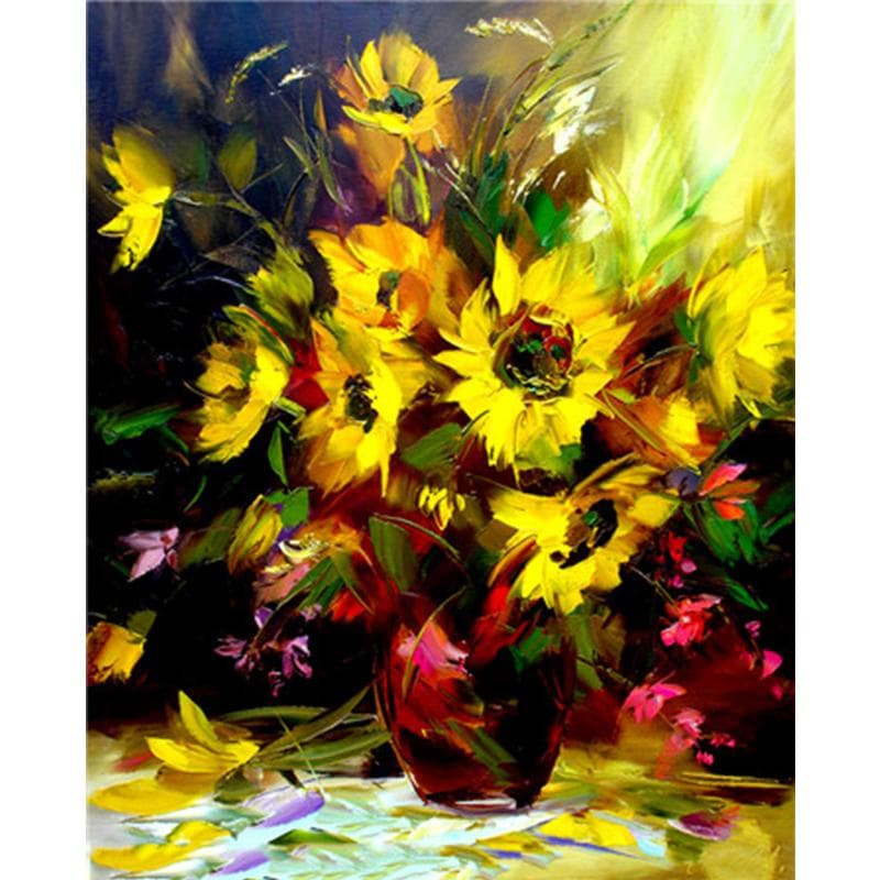 5D DIY Full Diamond Painting Flower Bouquet Diamond Embroidery Rhinestone Picture 20X30CM