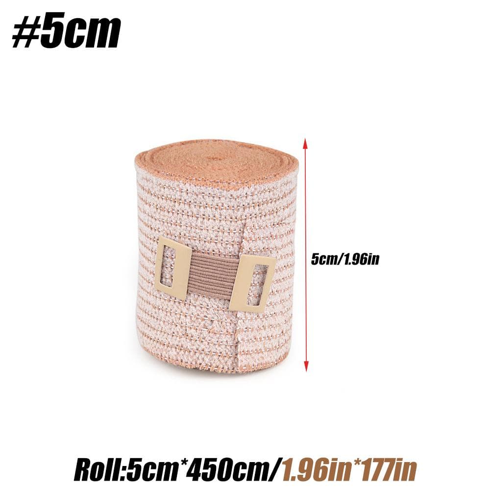 1 Roll Elastic Bandage Wrap,Stretch Compression Bandage Stretches Up To 450cm, Ideal for Sports, Sprains, Calf, Ankle & Foot