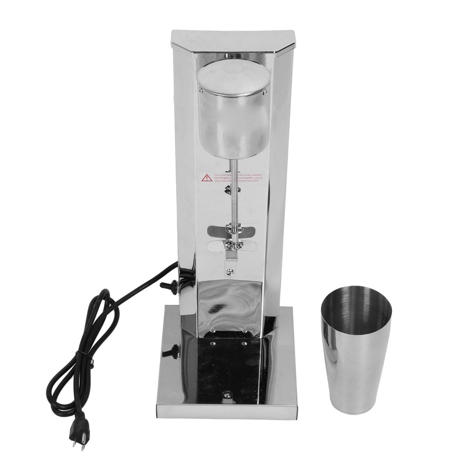 180W 18000RMP Milkshake Maker Machine Quiet Stainless Steel Electric Milkshake Drink Mixer with L
