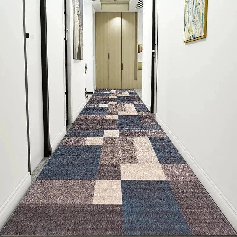 Corridor Floor Track Carpet Gray Line Abstraction Mat for Full Living Room Stairs Runners Home Decor Entrance Hall Furniture 60x100cm