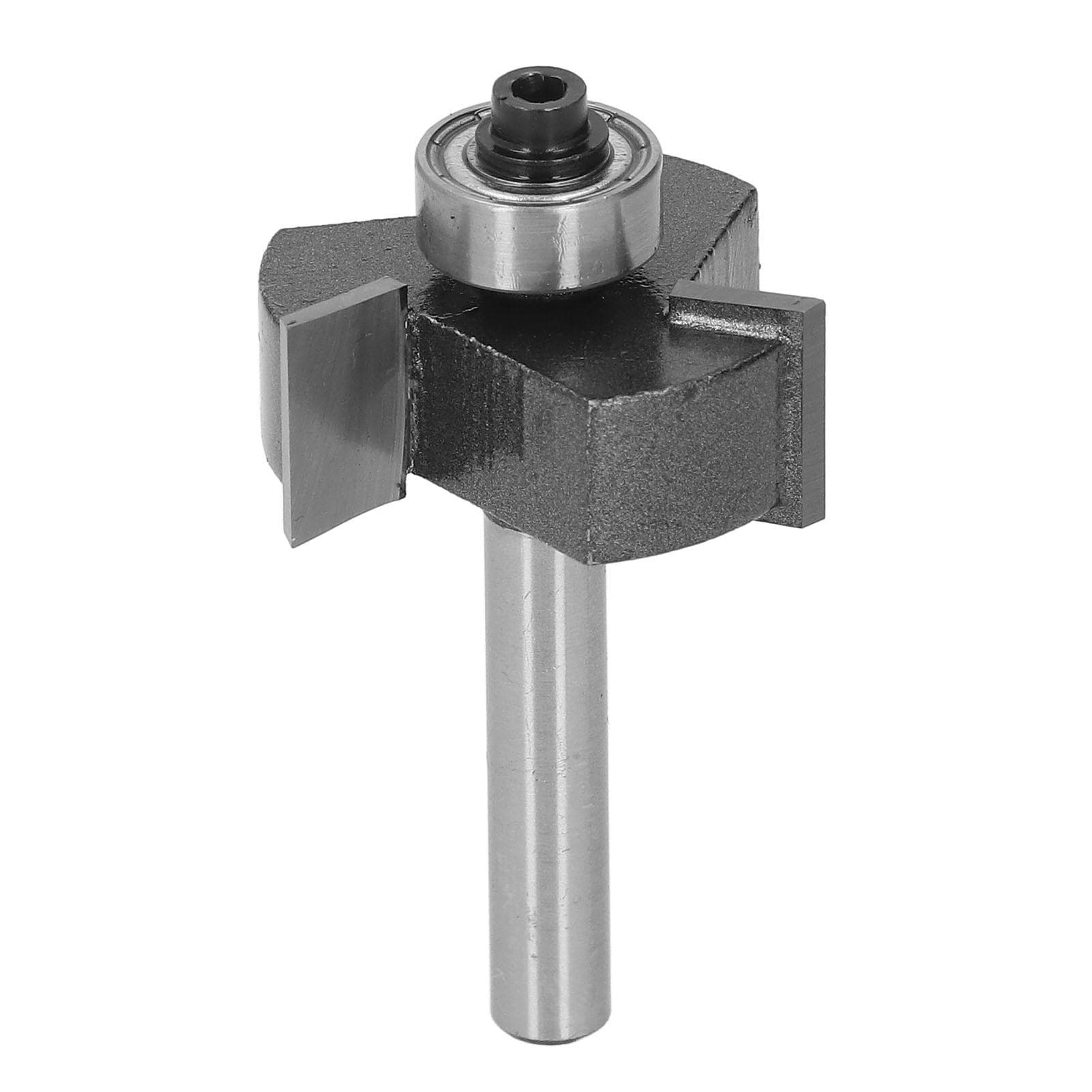 T Shaped Router Bit 14 Inch Shank 3 Teeth Ball Bearing Slot Cutter Bit for Slotting Wood Plywood