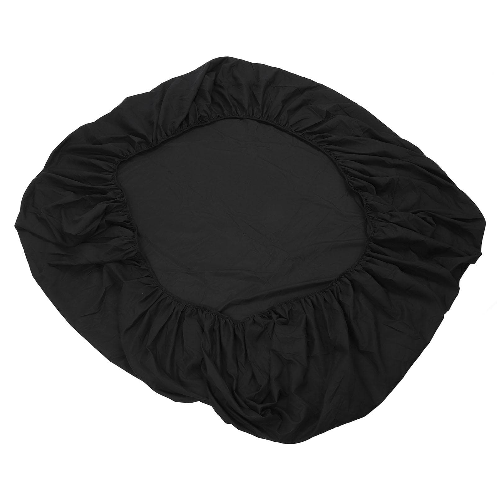 Fitted Sheet Washable Solid Color Bed Sheet Breathable Fitted Mattress Protector for Bedroom Black 180x200cm