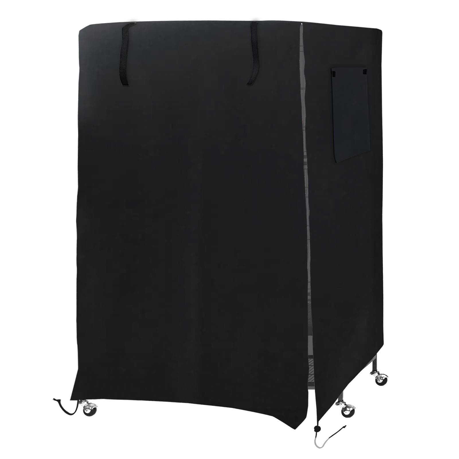 Birdcage Cover Night Birdcage Cover Sleep Helper for Brid Cage with Window Drawstring Bird Cage black