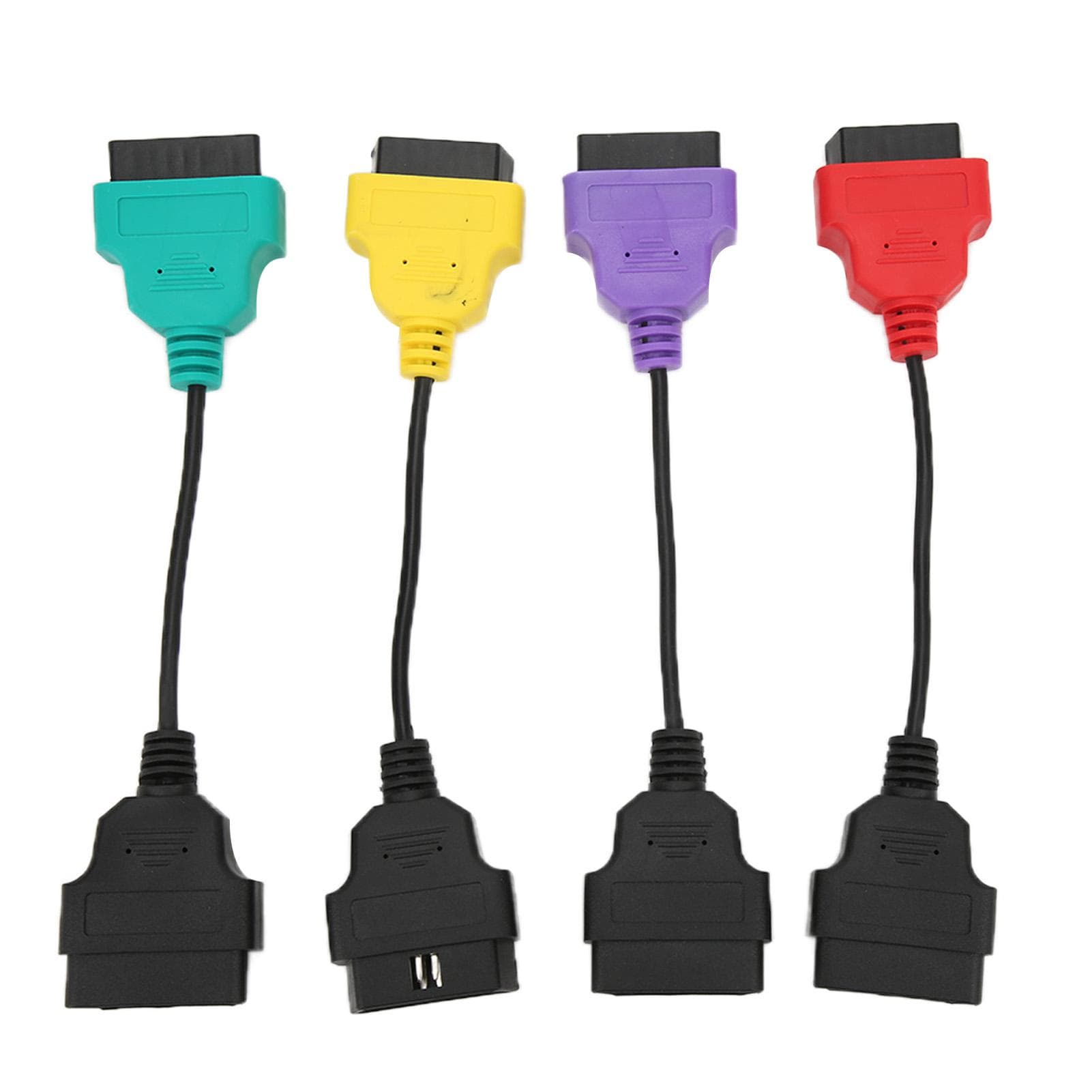 4pcs OBD2 Scanner Cable Adapter Diagnostic Connector Car Scan Tool Replacement for Fiat ECU