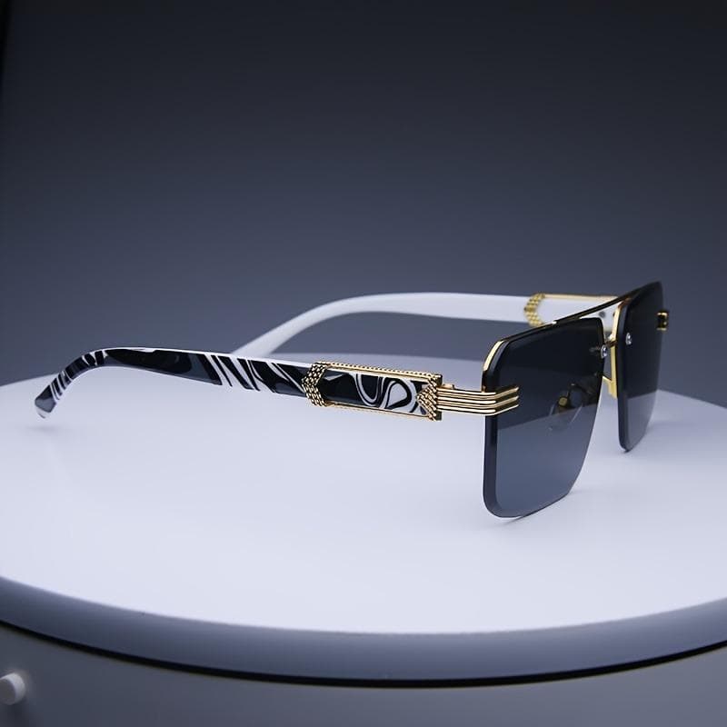 Women Rimless Square Sunglasses Frameless Gradient Ocean Lens UV400 Shade Eyewear Gafas De Sol