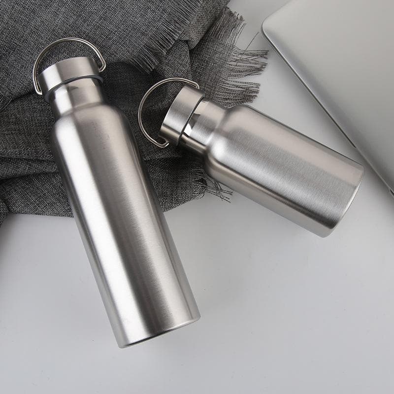Stainless Steel Water Bottle Leak-proof Single Wall Large Capacity Wide Mouth Sports Water Bottles For Cycling Hiking Drinkware 1000ml