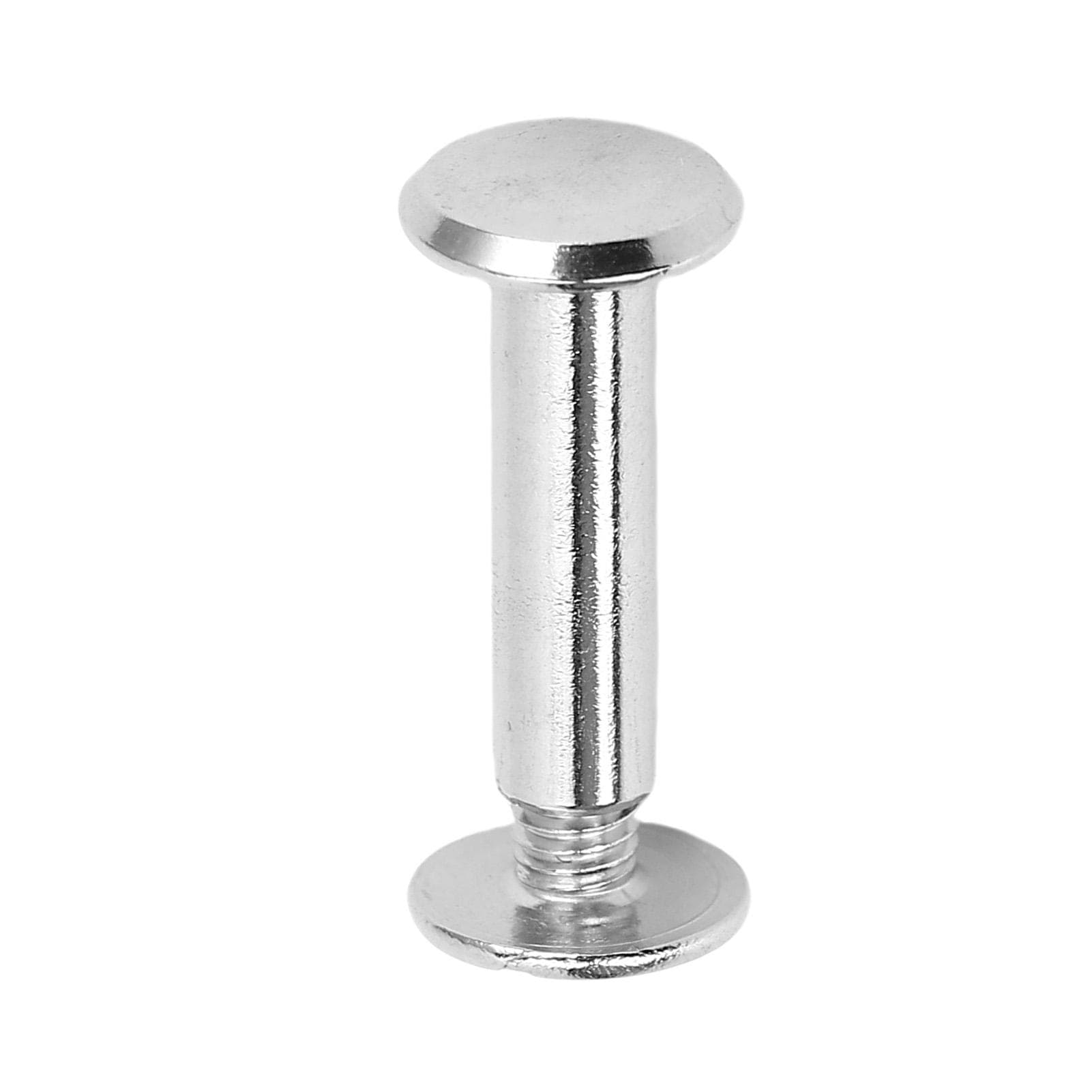 50 Sets M3.5 Fastener Stainless Steel Flat Round Head Rivets and Screws for Leather Crafts Clothing