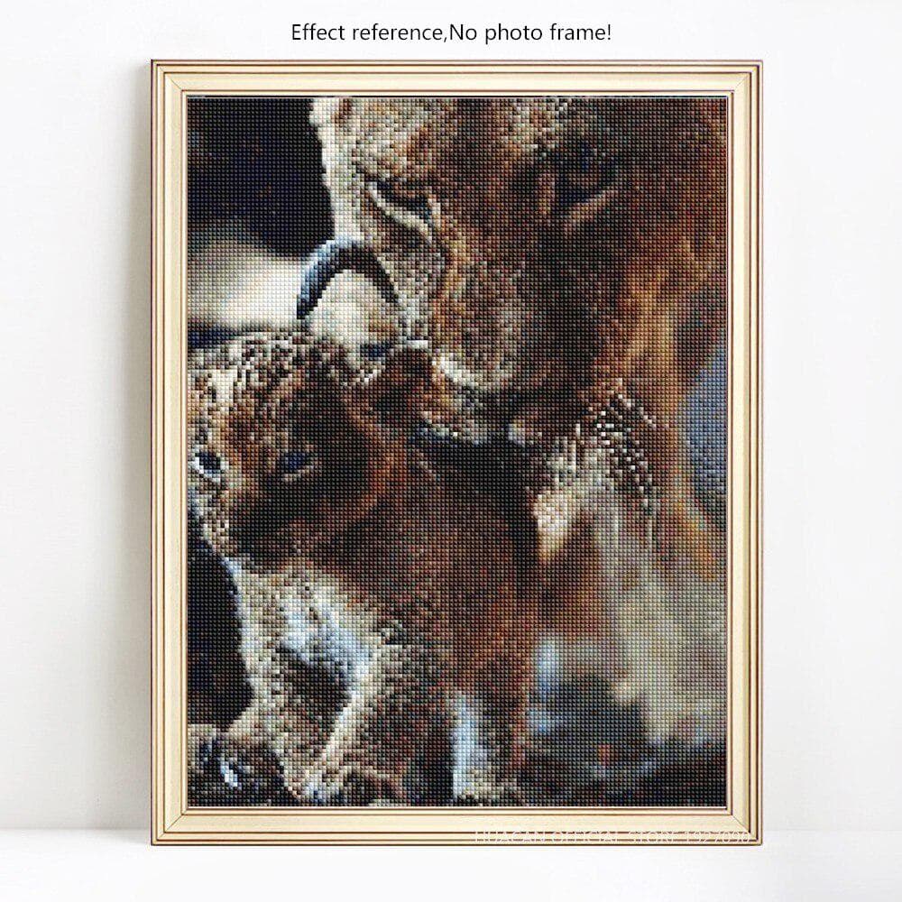 Diamond Mosaic Sale Tiger Diamond Embroidery Full Display Animals Diamond Painting 20X30