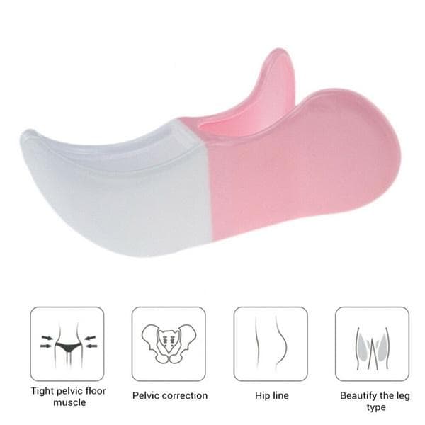 Body Hip Trainer Thigh Buttocks Exerciser Sexy Inner Thigh Exerciser Bladder Control Device Correction Buttocks Butt Training pink