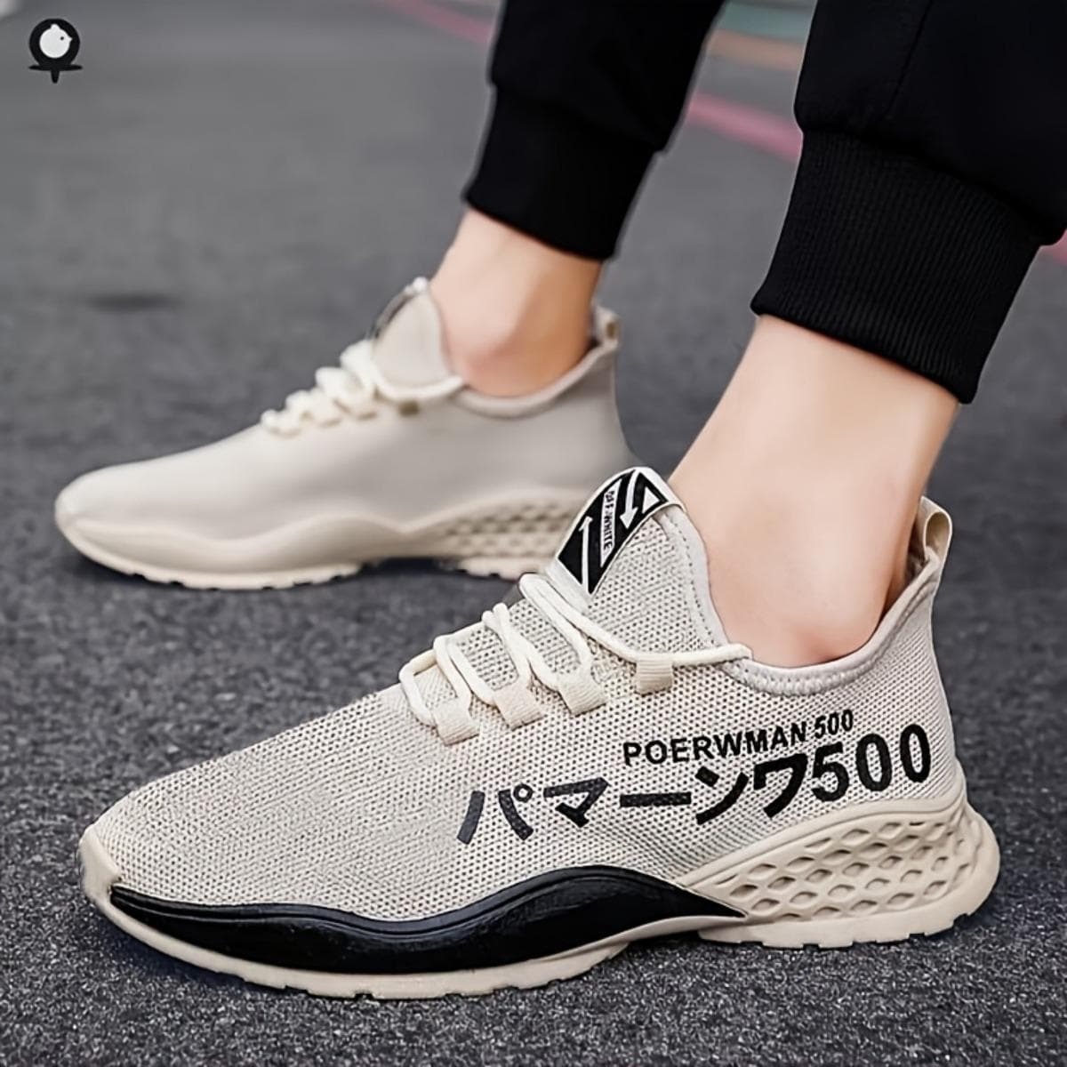MEN'S LIGHTWEIGHT BREATHABLE CASUAL SPORTS SHOES - Low-cut Lace-up Design with Durable Rubber Sole for Hiking, Outdoor - Lightweight Shoes 39 khaki