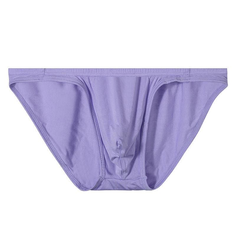 Thin Modal Refreshing Briefs Sports Breathable Sexy Comfortable Briefs Men's Hip Pants Men L purple