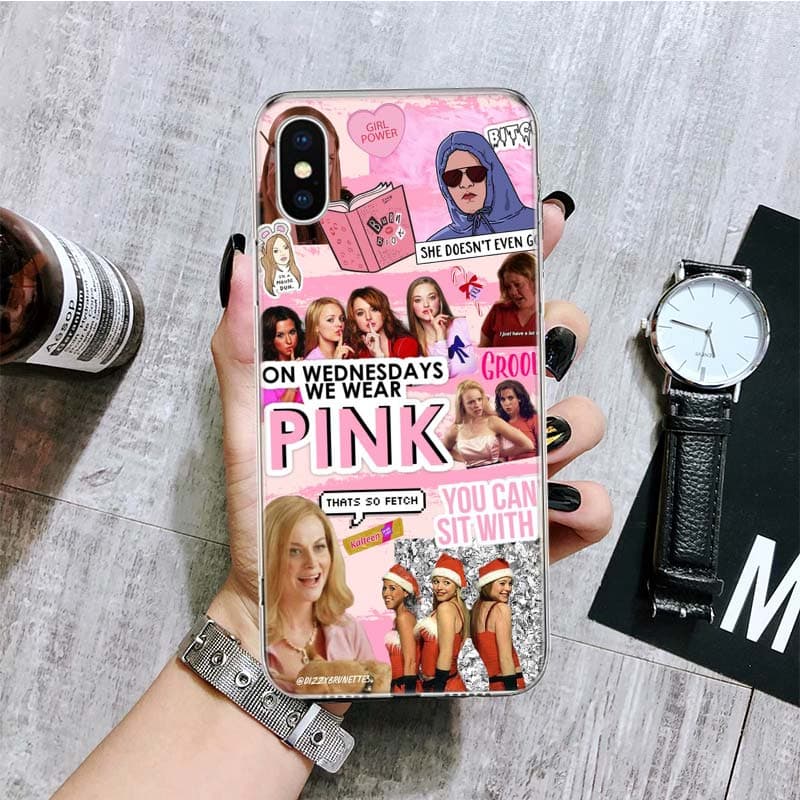Mean Girls Burn Book Phone Case For iPhone 11 12 13 14 Pro XS XR X Max 7 8 6 6S Plus Mini + 5 SE Pattern Customized Coque Cover iPhone 11