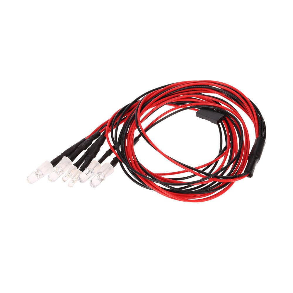 6 LED Light for 1/10 1/8 Traxxas HSP Redcat RC4WD Tamiya Axial SCX10 D90 HPI RC Car multicolour