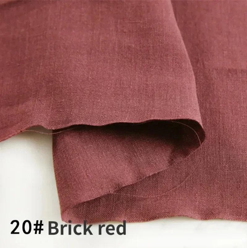 100% Pure Linen Clothing Hemp Fabric By The Meter Thin Stone Washed High-Grade Quality Linen Summer Dress Pants Ramie Cloth