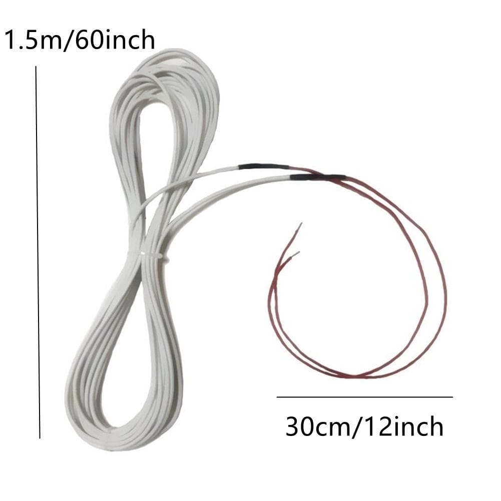 5V Pre-assembled Heating Cable Heating Wire WIth 40cm Electric Wire For DIY Steering Wheel Heating,Self Made Warmer Incubator,Seat Heater 1.5m