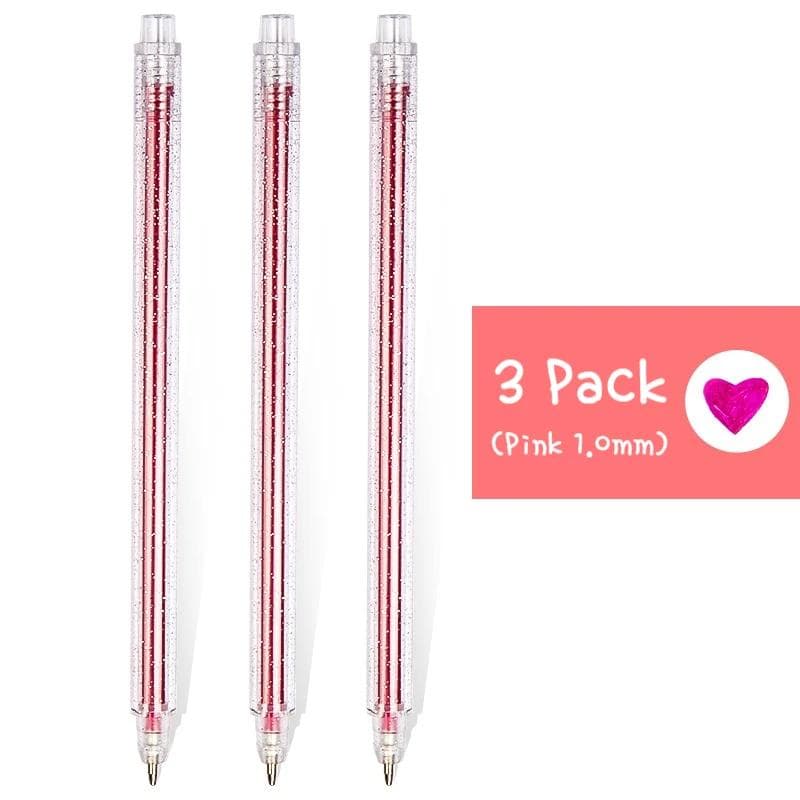 Glitter Gel Pens High Quality  1.0mm Gel Ink Pen Set for Journaling Art Drawing Adult Coloring School Office Stationery