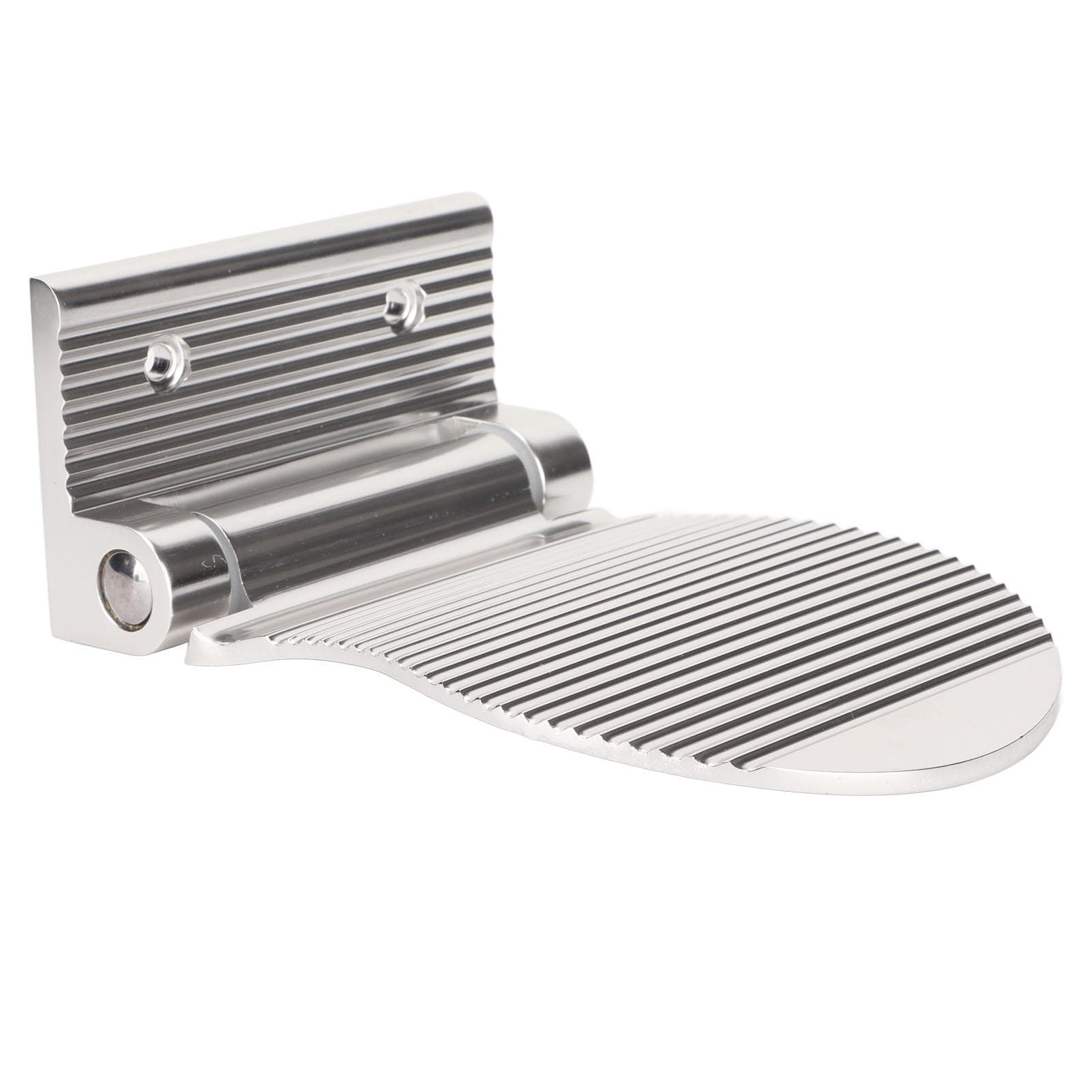 Shaving Pedestal Foldable Design Corrosion Resistant Aluminum Alloy Screw Installation Shower Leg silver
