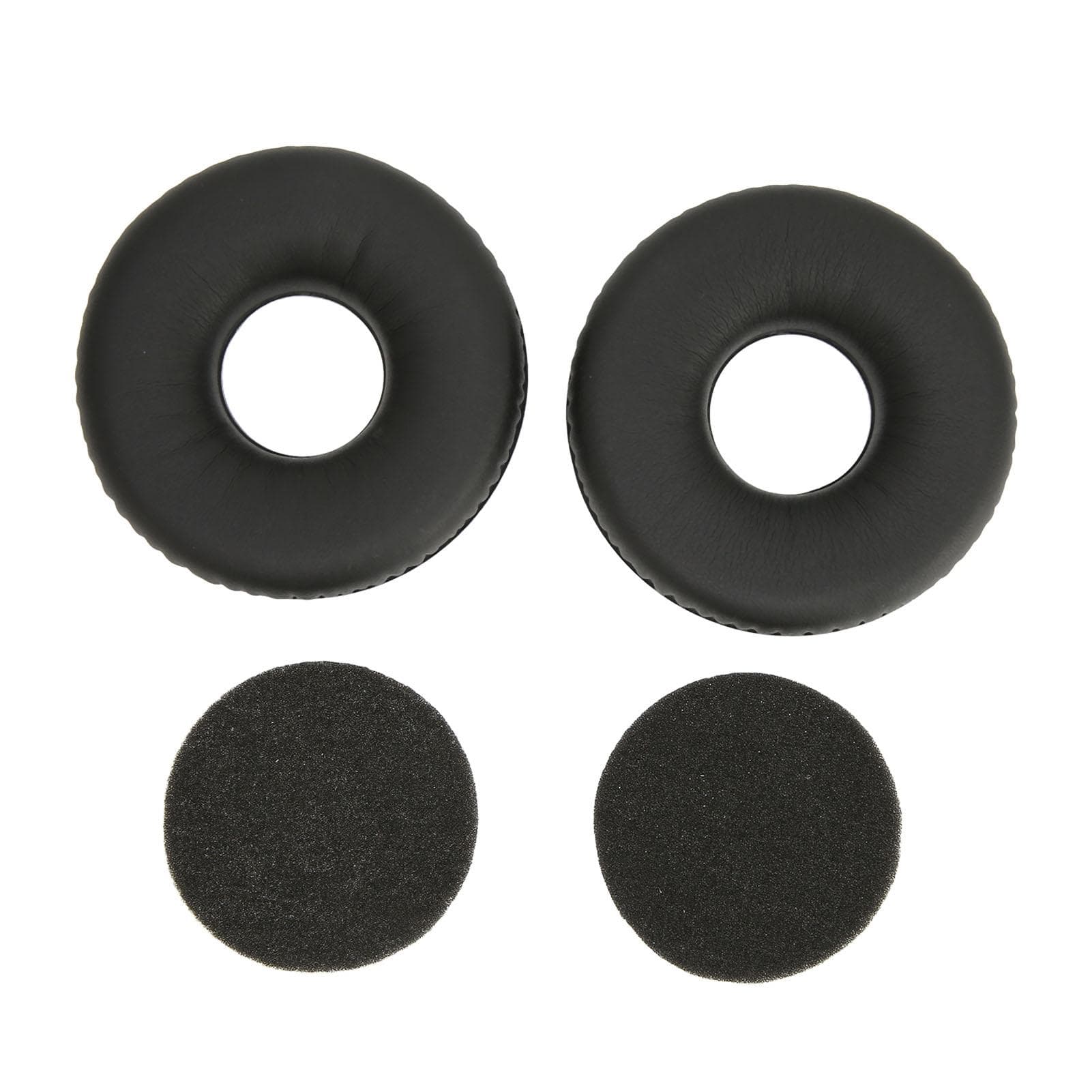 Replacement Ear Pads Leather Ear Cushions for AKG K121 K121S K141 MK II K142 HD Headphones Black