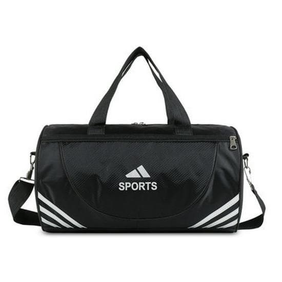 Unisex Sports Yoga & Fitness Cylinder Bags: Lightweight, Large-Capacity Travel Handbags for Swimming & More black