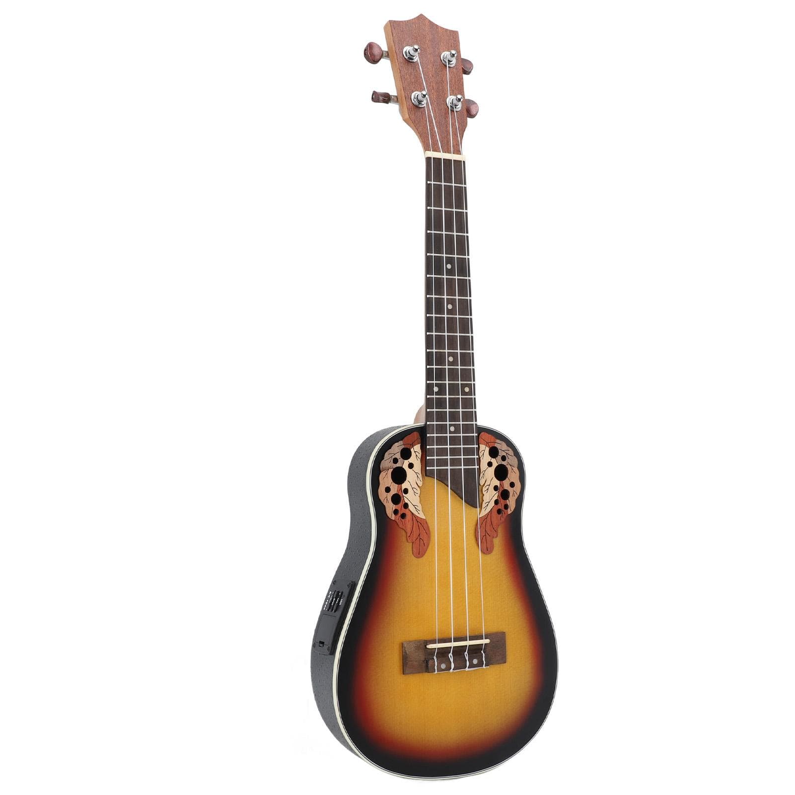 23in Ukulele Wooden Spruce Body Rosewood Fretboard 3 Band Equalizer Ukulele String Instrument Gift
