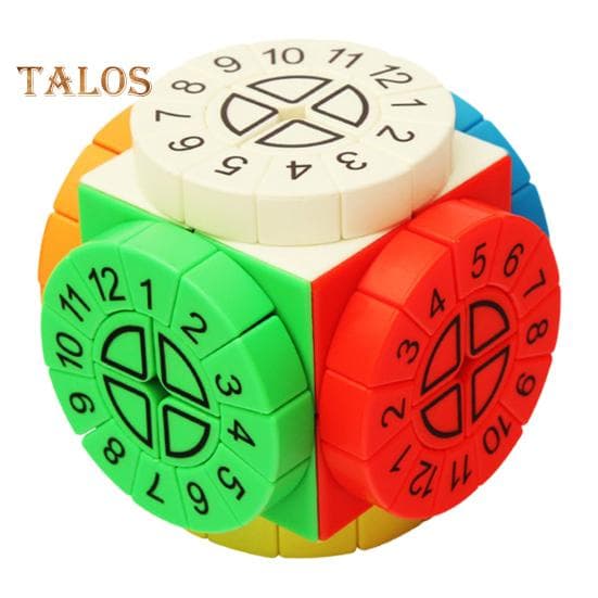 Time Machine Speed Cube UV Printing Stickerless Numbered Cube Focus Training Portable Kids Adults Beginners Educational Puzzle Cube Toy A