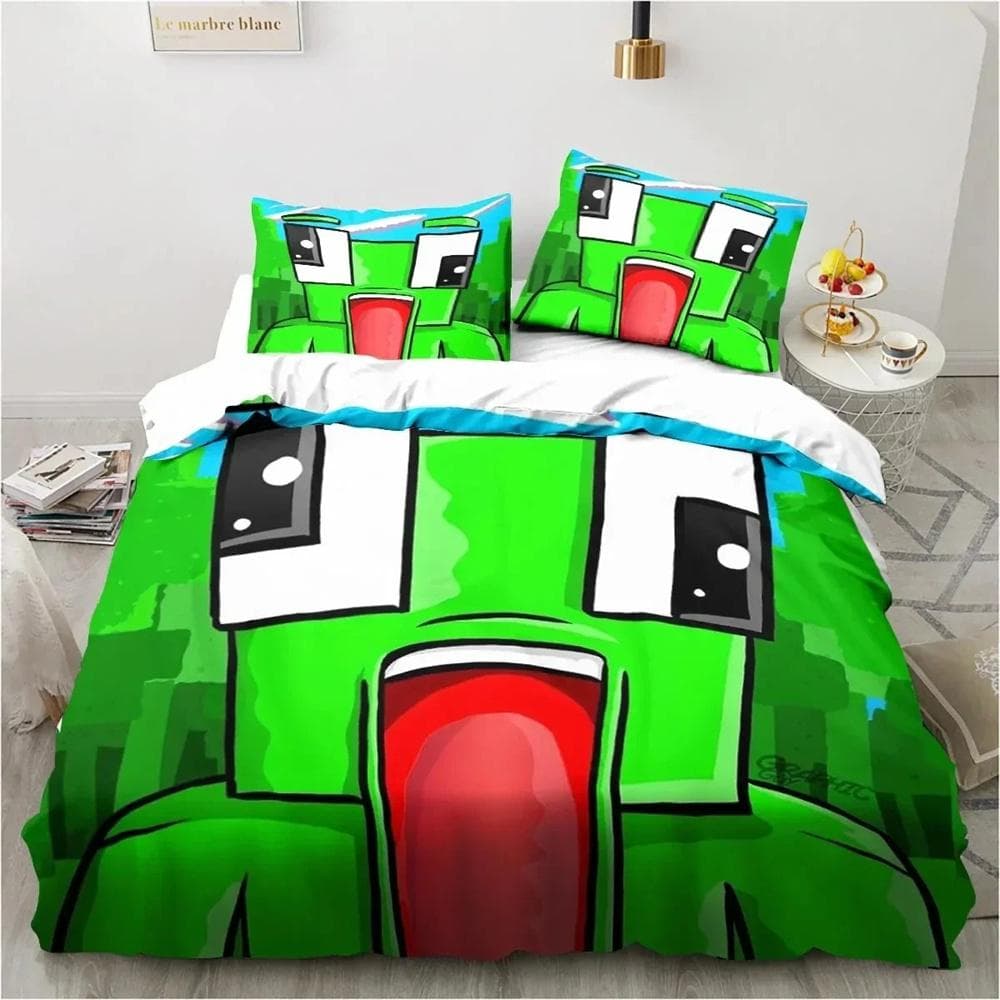 Cartoon Funny Play Unspeak.able Bedding Set Bedroom Soft Bedspreads for Bed Comefortable Duvet Cover Quilt and Pillowcase 210x210cm 3pcs