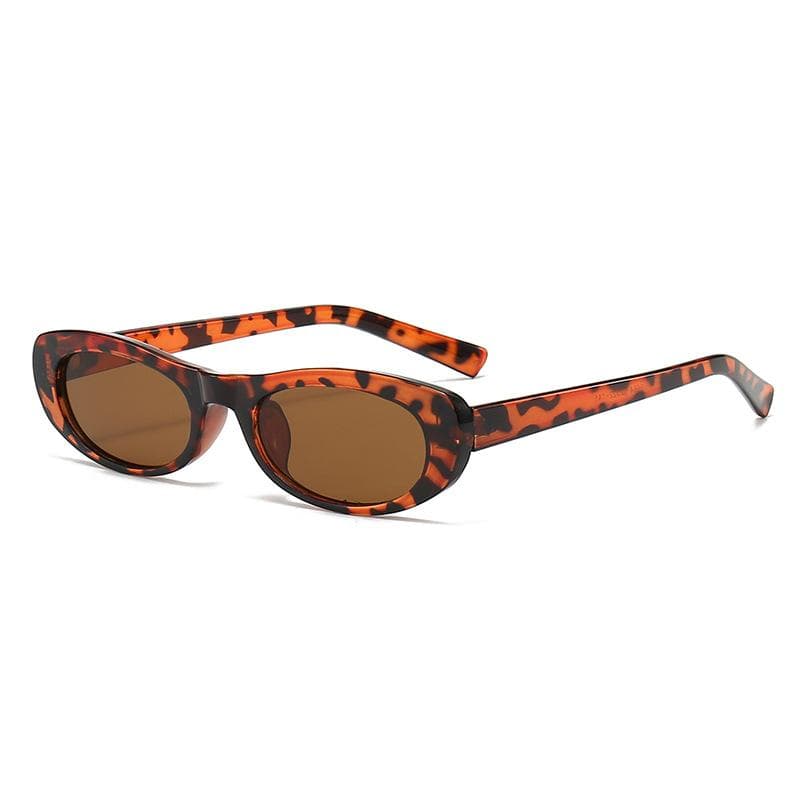 Fashion Cat Eye Sunglasses Women Luxury Brand Small Oval Black Sun Glasses UV400 Trendy Rectangle Eyewear As shown