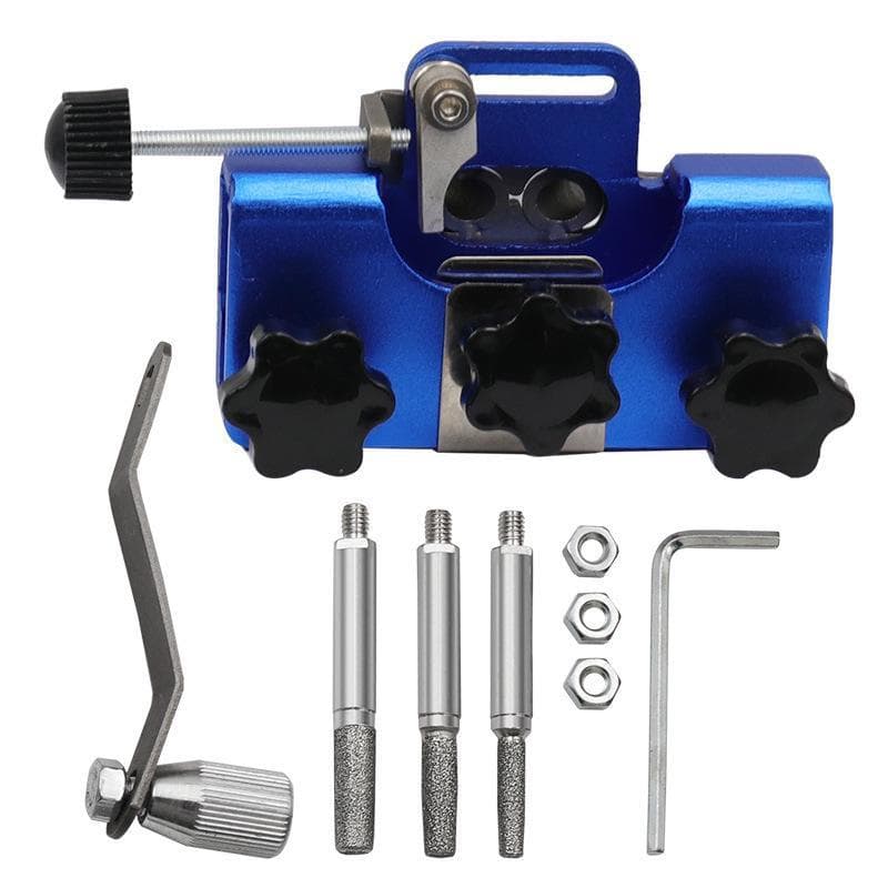 Hand Operated Chain Grinding Machine Wholesale Clamp Grinding Blade Portable Household Handheld Electric Saw Chains Tool blue
