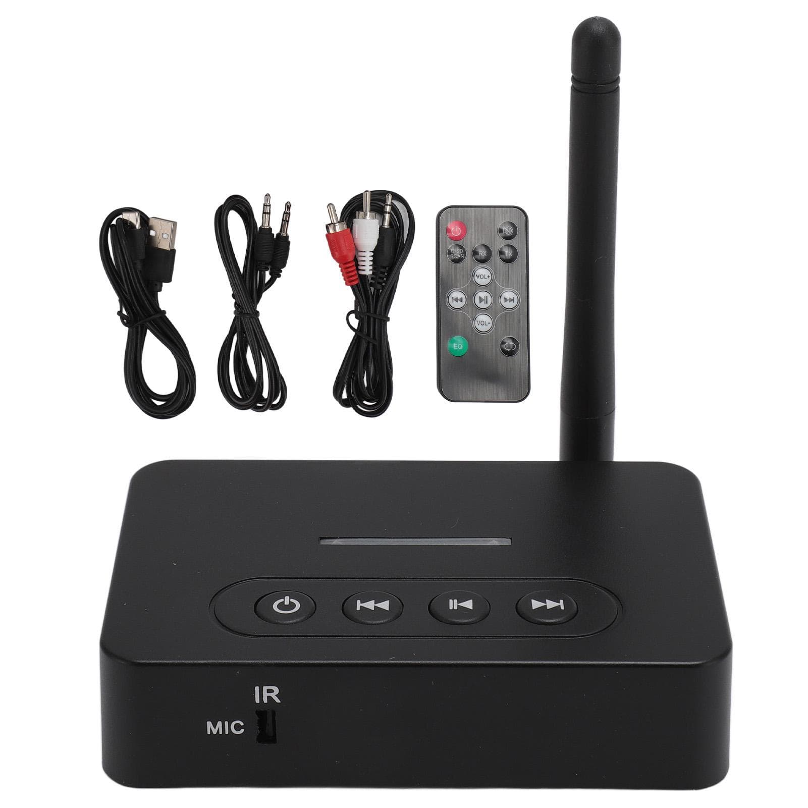 Bluetooth 5.1 Sound Receiver Transmitter 2 in 1 with Remote HiFi Sound Adapter with AUX RCA NFC for