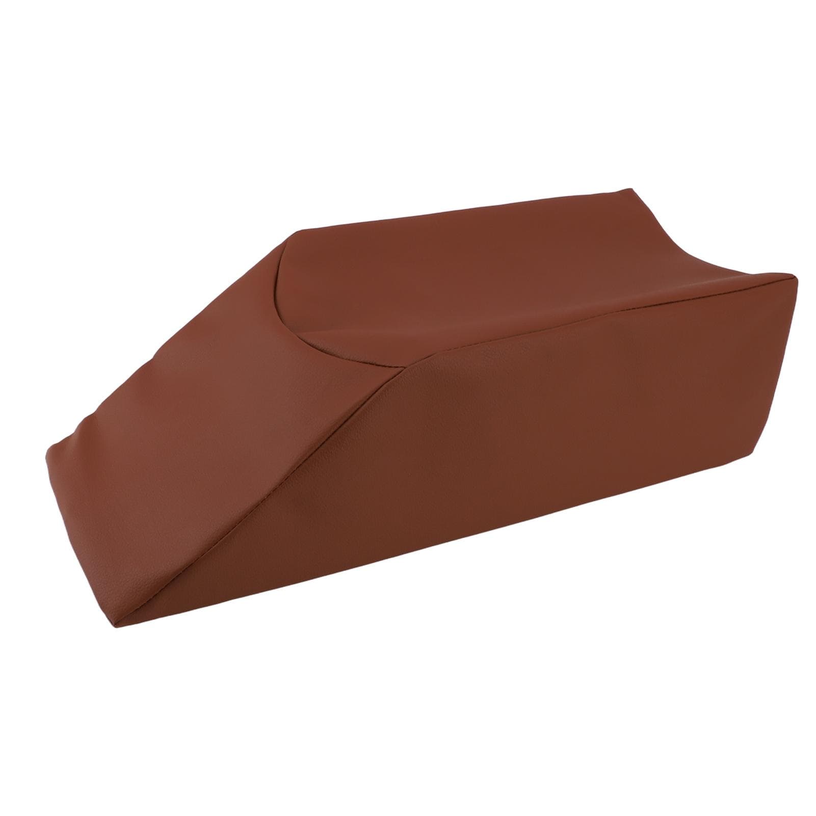 Leg Elevation Pillows Sponge Brown Leather Relieve Leg Fatigue Elevated Leg Rest Pillow for 50x20x15cm