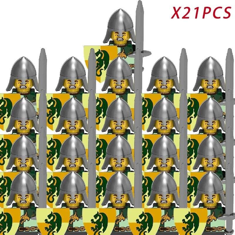 Middle Ages Roman Empire Spartan Crusader Mini Medieval Soldier Figures Model Building Blocks Bricks Toys Gift For Children
