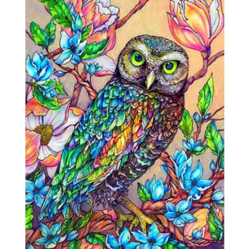 Diamond Painting Owl Mosaic DIY Diamond Embroidery Bird Cross Stitch Animals Full Drill Decoration 20X30CM