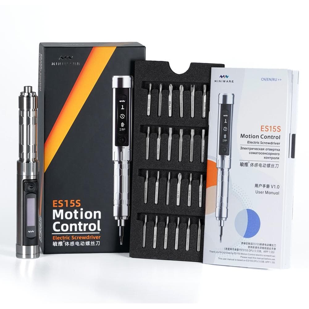 MINIWARE ES15S Intelligent Motion Sensing Control Electric Screwdriver Handheld Portable multicolour