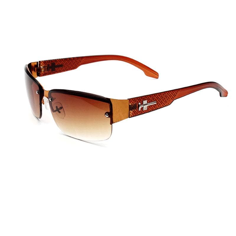 Glasses Square Sunglasses Polarized Eyewear Bright Windproof Metal Travel Outdoor Sports 4 Colors 04