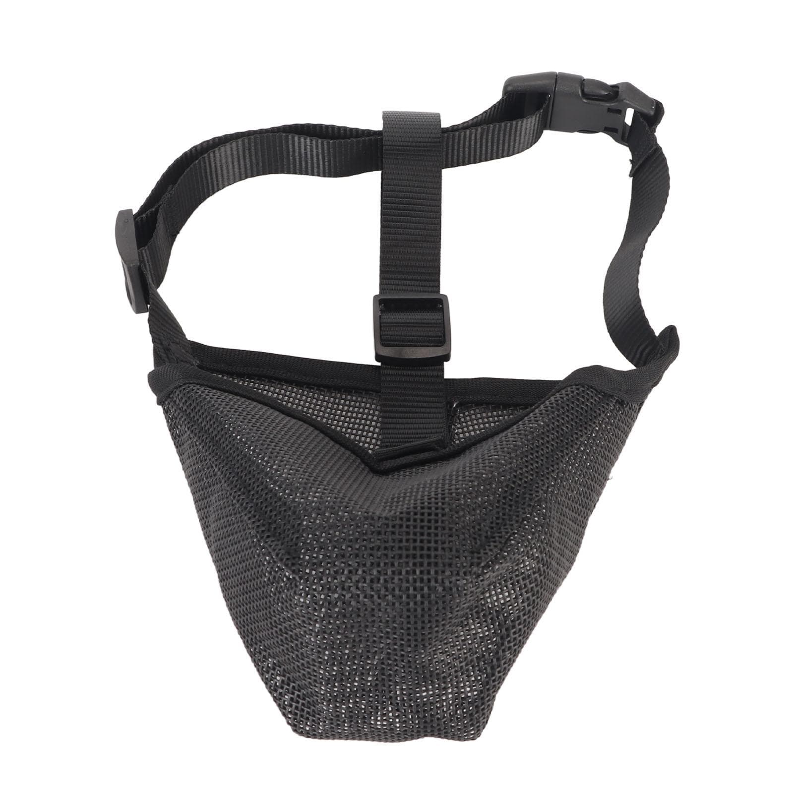 Dog Muzzle Breathable Adjustable Dogs Mesh Covered Muzzle for Biting Chewing Licking Barking M