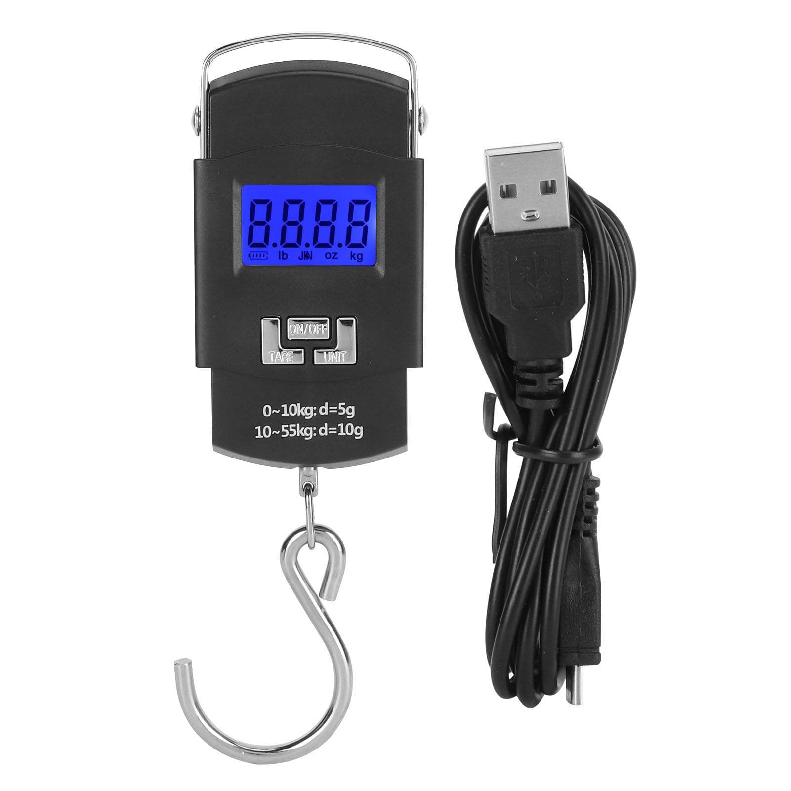 Electronic Scale 55KG Portable Digital Scale with Hanging Hook for Fishing Express Luggage