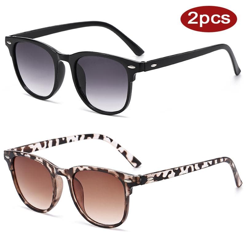 1/2pcs Women Square Sunglasses Gradient Lens UV400 Luxury Rivet Design High Quality Outdoor Driving Eyewear