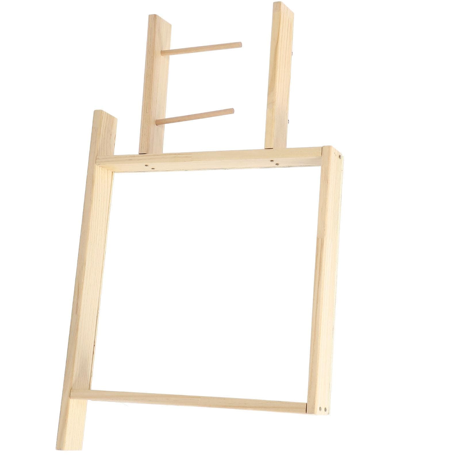 Tufting Frame DIY Craft Making Stainless Steel Oak Wood Texture Easy Installation Rug Making Frame