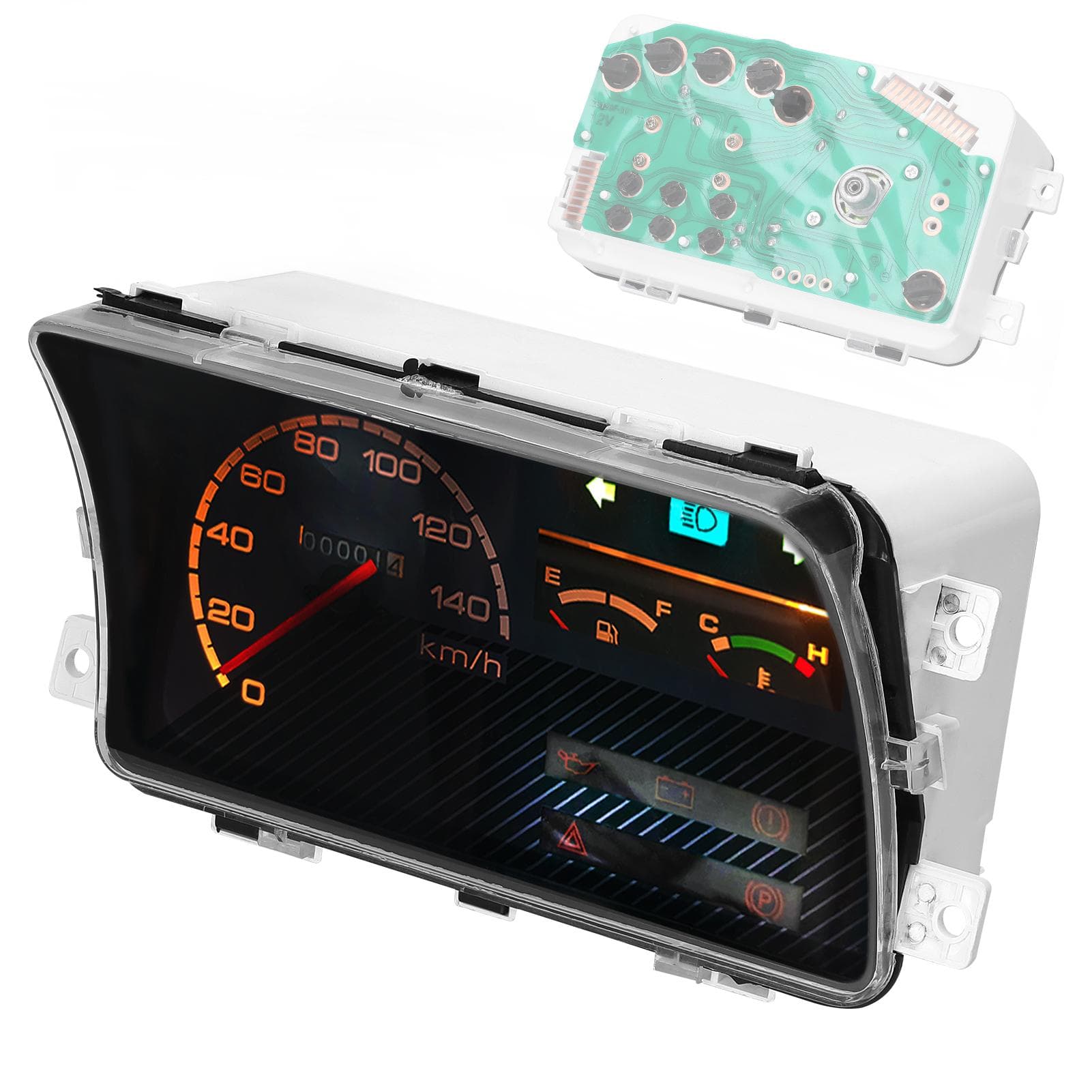 MultiFunctional Car Speedometer Fuel Gauge Water Temperature Gauge Automotive Modified Instrument multicolour