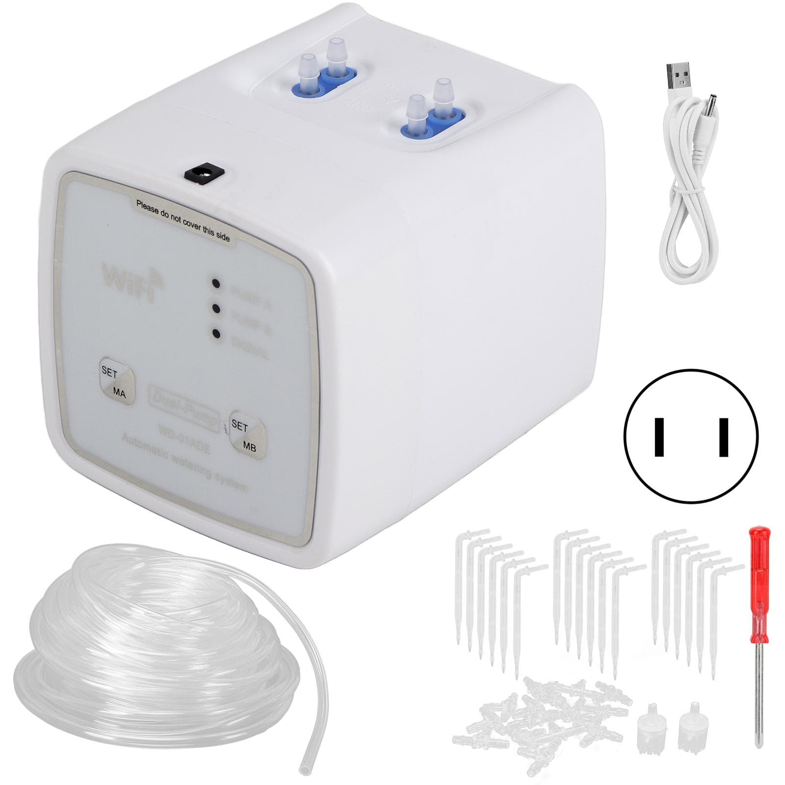 WIFI Intelligent Garden Irrigation Timer Drip Irrigation Kit Watering System 100?240VDual Pump EU