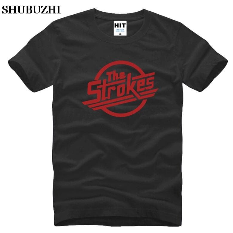 The Strokes T Shirt Unisex Indie Rock Band Unisex T-shirt Short Sleeve Cotton Casual Music T Shirts Unisex Rock Clothing Tops Tee Unisex T-shirt L