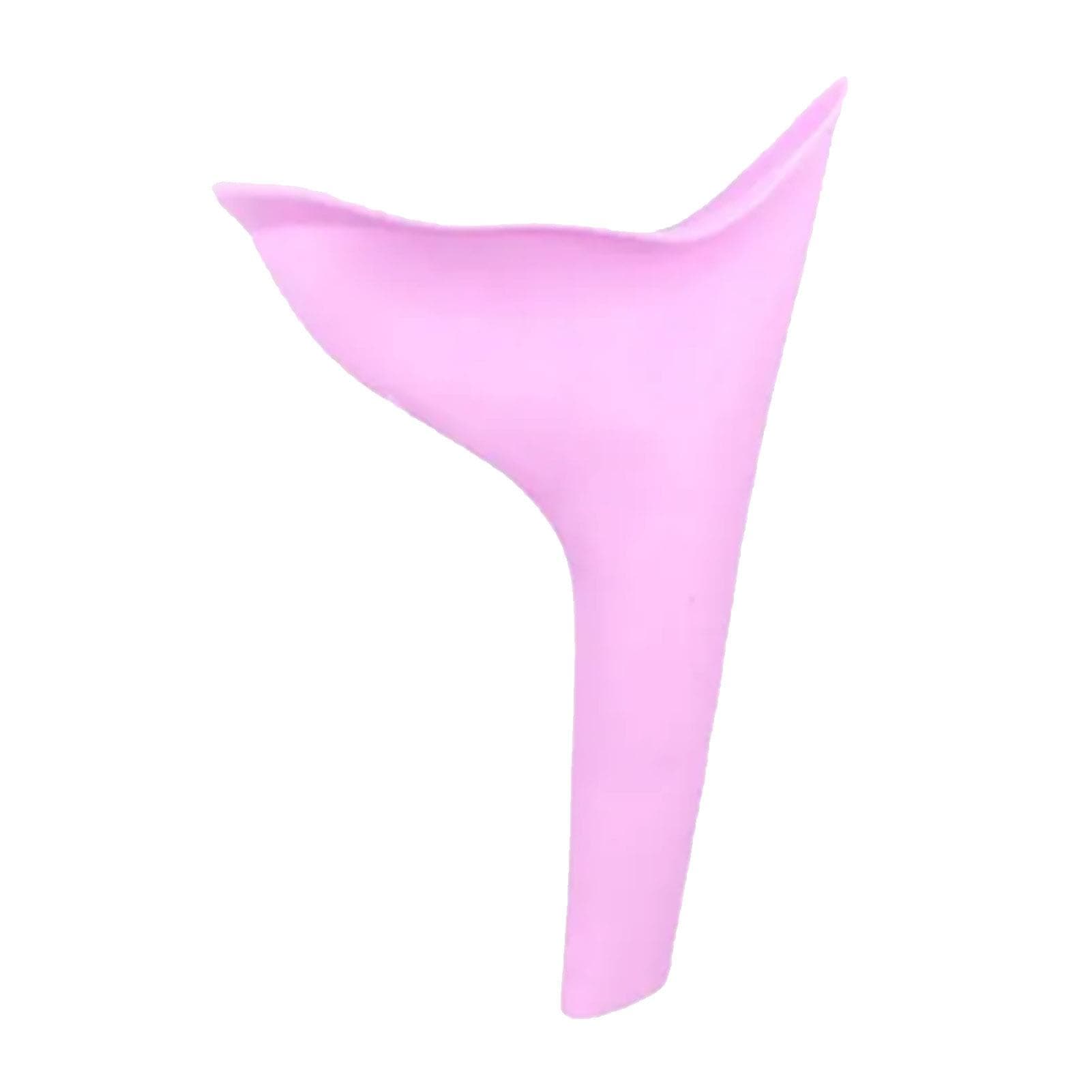 Women Portable Urinal Field Standing Emergency Urinal TPR Female Urination Device Pink pink
