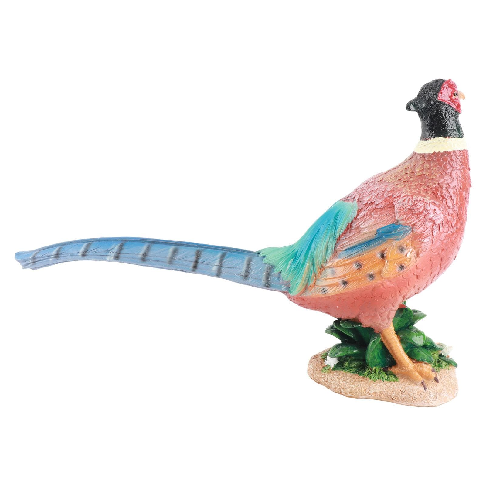 Simulation Pheasant Decor Resin Craft Garden Decoration Ornament Gardening Statue Gift