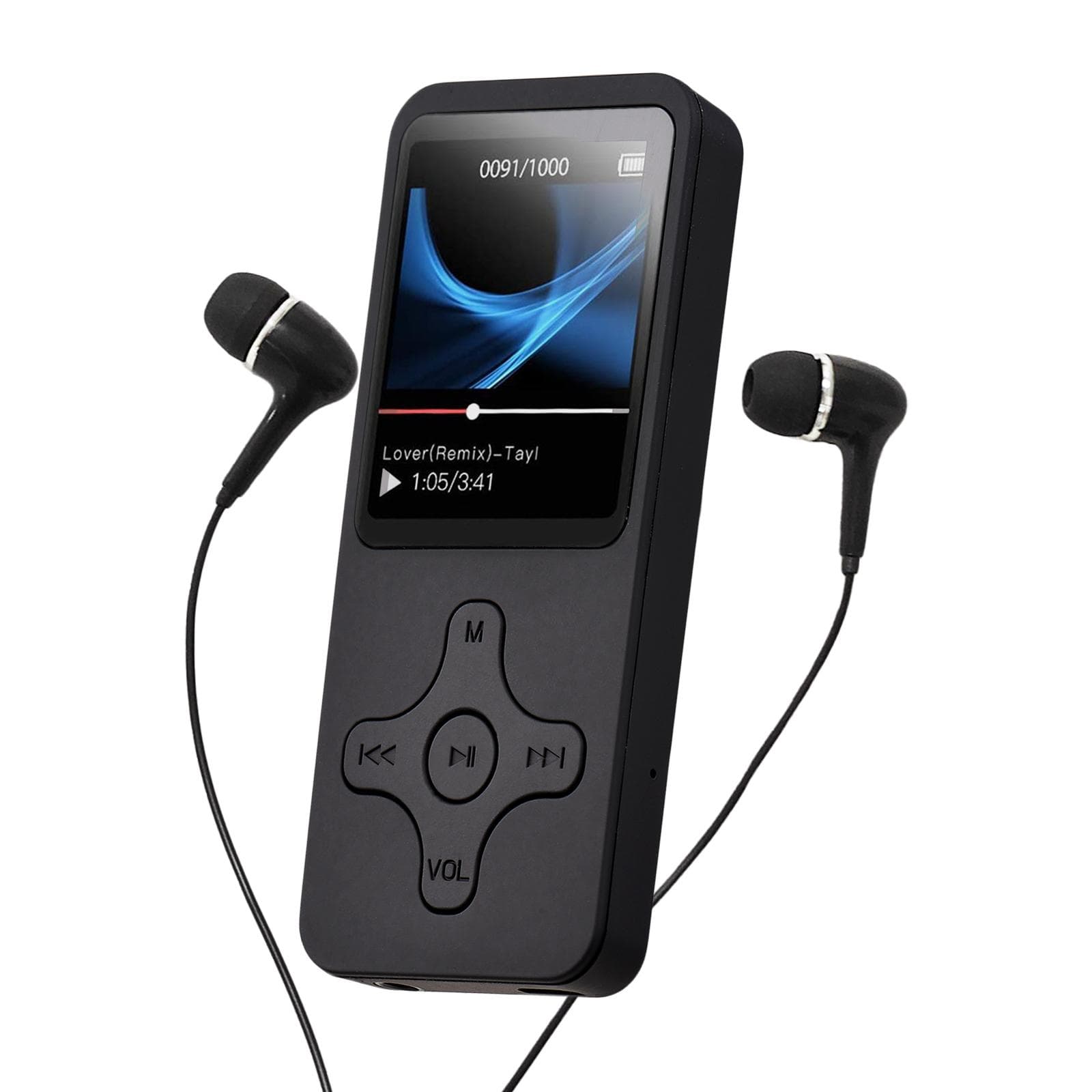 Portable MP4 Player MP3 Music Player With Headphone LCD Screen Video Player Photo Viewer Support TF Type 1